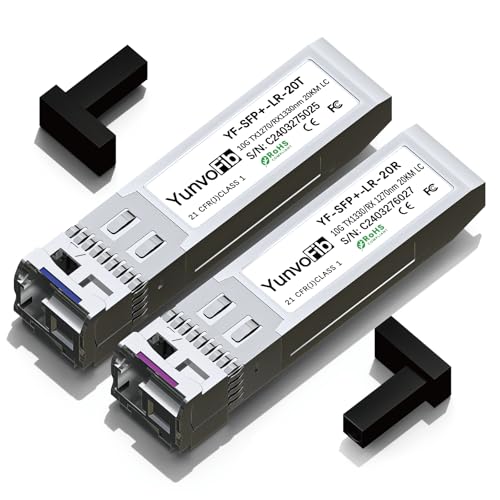 Image of 10G BiDi SFP+ Module 20km - 10GBase BiDi SFP+ Module 1270nm TX 1330nm RX & BiDi SFP+ Transceiver 1330nm TX 1270nm RX, LC Single Mode SFP+ Module DDM for Cisco Mikrotik Ubiquiti