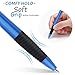 Sikao Pens Bulk, 60 Pack Gripped Slimster Ballpoint Pens Black Ink 1.0mm Medium Point Smooth Writing, Click Pens with Comfort Grip for Teachers, Students, Restaurant Servers, School & Office Use