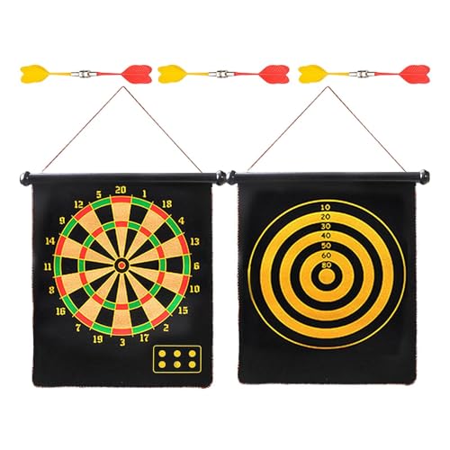 Dart Board for Kids, Magnetic Dart Board, Juego de diversión de Interior al Aire, Darmonte magnético de Dos Lados, Juego de Interiores al Aire, diversión para la Familia y la Fiesta con Amigos