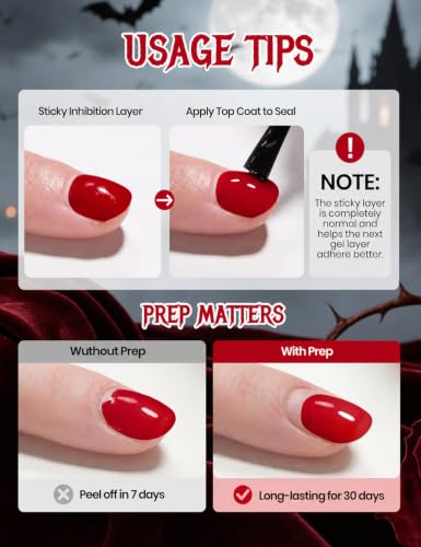 Image of Beetles Crimson Whisper Red Builder Nail Gel & Nail Brush TPO & HEMA-Free