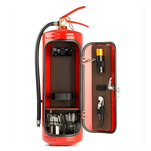 LDFZ Mini bar extintor de forma creativa, recicla la cueva del hombre, sistema de almacenamiento del vino de la novedad, regalos del bombero del ornamento Cover