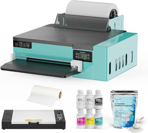 Image of PUNEHOD DTF Printer A4 XP600 with Oven and Software, L8058 Printhead, White Ink Circulation System, Direct to Film, Custom T-Shirt Printing Machine