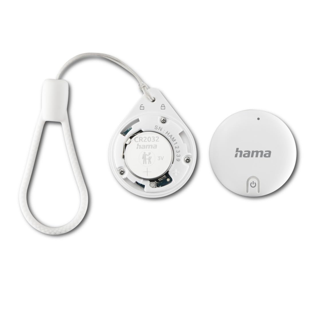 Hama Trova chiavi per Apple Where is App, 4 pezzi (Key Finder con Bluetooth, allarme, telefono cellulare Key Finder per chiavi, portafoglio, bagagli, animali, iOS, iPhone, iPod, iPad, cella a pulsante