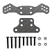Alomejor Shock Tower Front Light Bar Bracket Mount Kit, Carbon Fiber Front Shock Tower for 1/10 for for RC Car