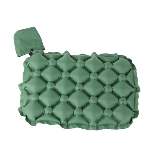 Inflatable Seat Cushion Cushion Portable Soft Convenient Seat Pad Air Sitting Pad for Airplane Walking Lawn Plane Travel, Green