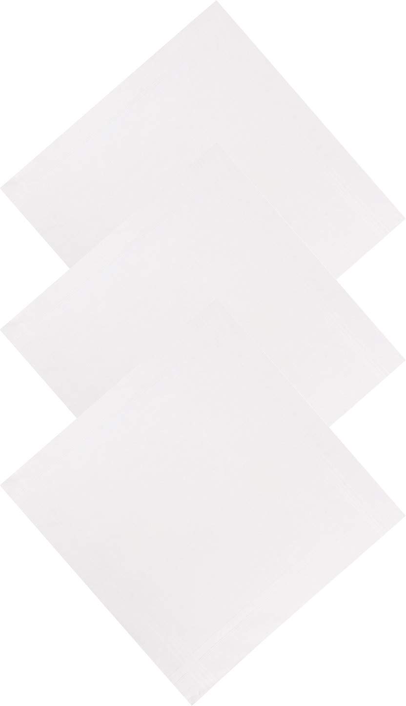 crossline Men's Cotton Handkerchiefs (White) Pack of 3-picture-45