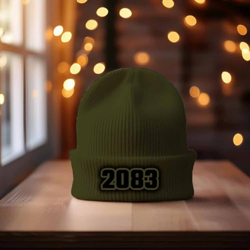 Bonnet Cuffed Beanie Olive 2083 pour hiver