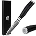 YOUSUNLONG 3.5 Pulgadas VG-10 67 Capas Cuchillo de pelado de Acero de Damasco, Cuchillas de pelar Cuchillas afiladas para la Cocina y el hogar - Mango de ébano-SL-DK1091B
