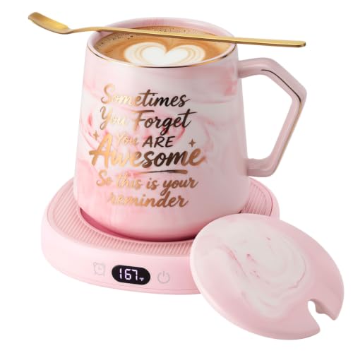 Coffee Mug Warmer Set Smart Heated Electric Tea Coffee Cup Warmer for Desk