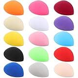 Knitgrip 15 Pcs Teardrop Hat Bases 15 Colors Fascinator Base 3.9 x 5 Inch Teardrop Headdress Base EVA Millinery Cocktail Making Bases Women Hat Craft Material Supplies for DIY Wedding Church Party