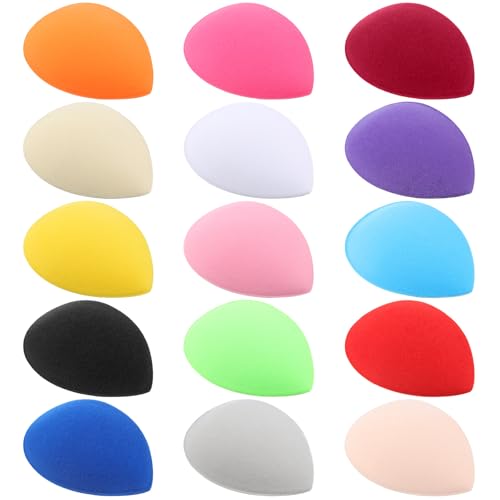 Knitgrip 15 Pcs Teardrop Hat Bases 15 Colors Fascinator Base