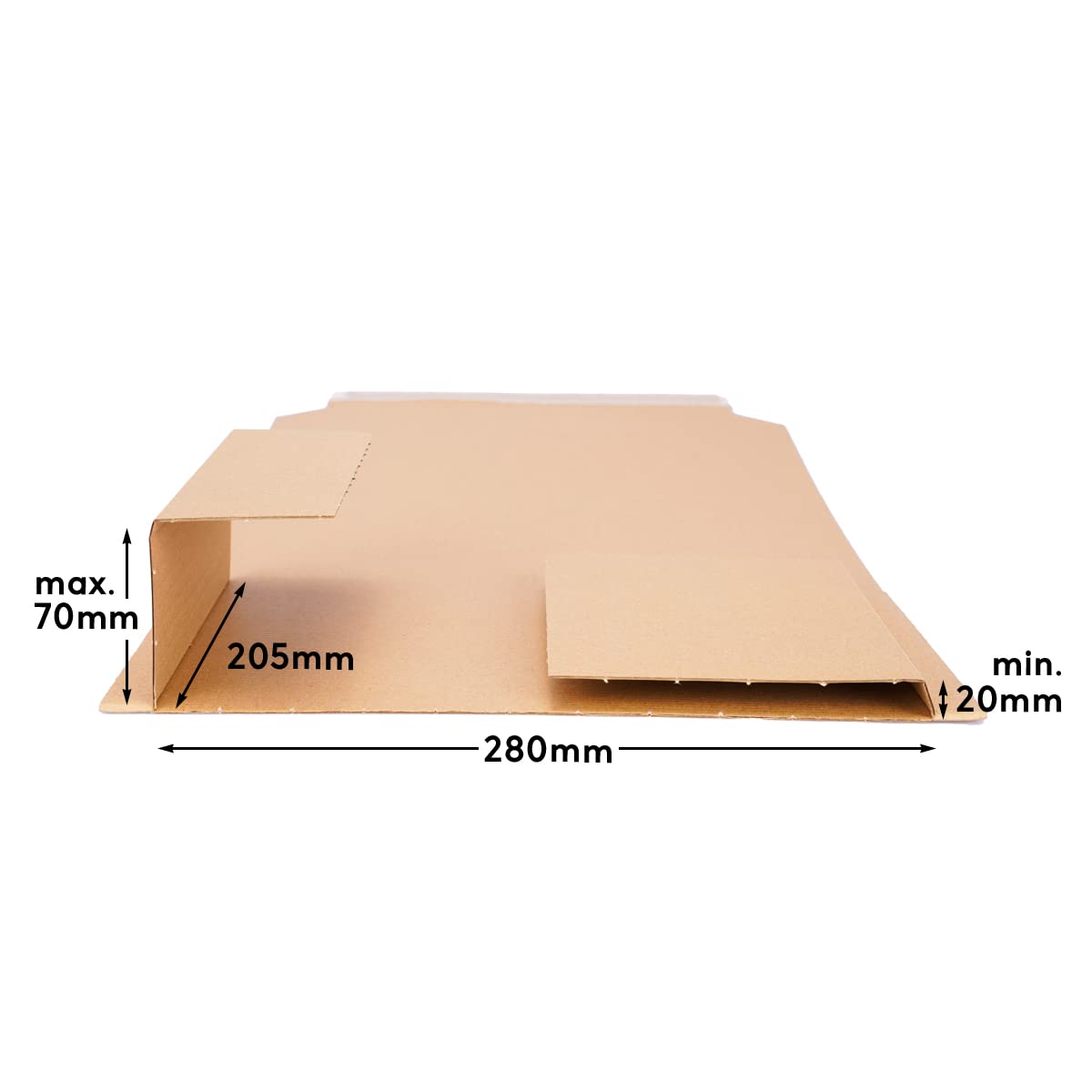 verpacking 500 cartons d'expédition extra-plats 16 x 11 x 5 cm, Blanc verpacking 500 cartons d'expédition extra-plats 16 x 11 x 5 cm, Blanc