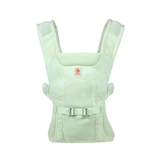Image of Ergobaby All Carry Positions Aerloom Formaknit Baby Carrier (7-45 Lb), Luminous Mint