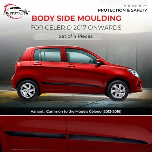 Image of Car Door Body Side Beading /Molding /Cladding for Maruti Suzuki Celerio Set of 04