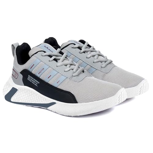 Image of BRUTON Sports Running Shoes Sneakers Lace-up Shoes for Men's & Boy's - Combo Pack of 2