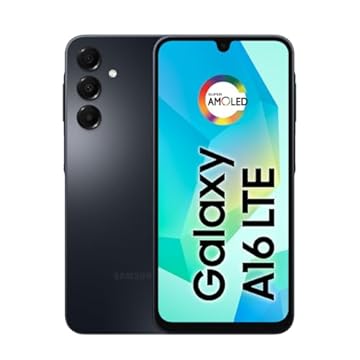 Celular Samsung Galaxy A16, 128GB + 4GB RAM, Câmera de até 50MP, Tela 6.7", NFC, IP54, Bateria 5000 mAh - Preto