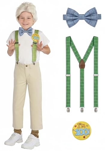 Disfraz infantil de abuelo con accesorios