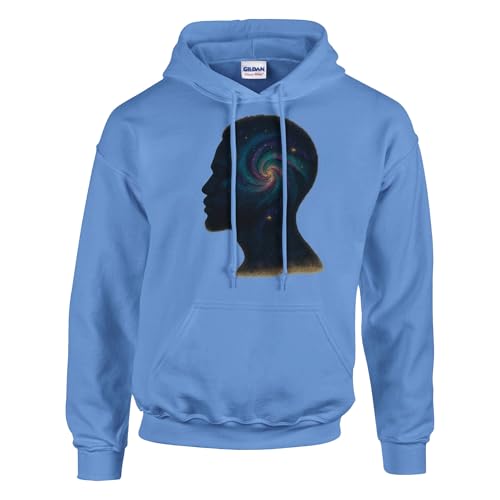 Classic Unisex Pullover Hoodie - Afro Cosmic Design | Gildan® 18500 White