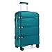 KONO Valigia Trolley Media 65cm Rigida e Leggera in Polipropilene Valige da Viaggio con 4 Ruote e TSA Lucchetto, Turchese immagine