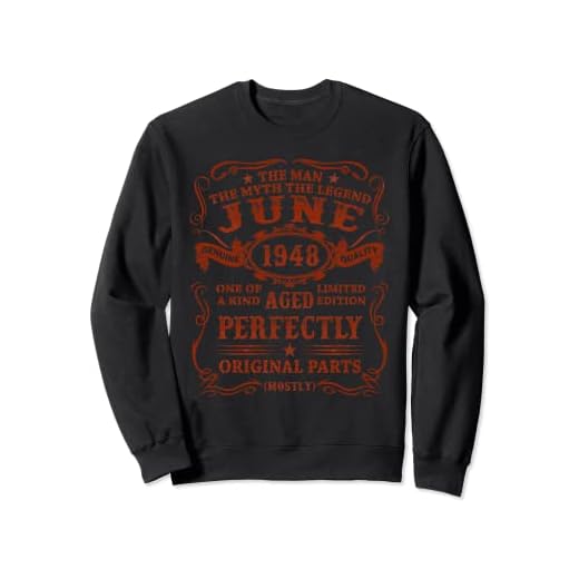 Regalo 75 Años Cumpleaños Hombre Mujer Hecho En Junio 1948 Sudadera