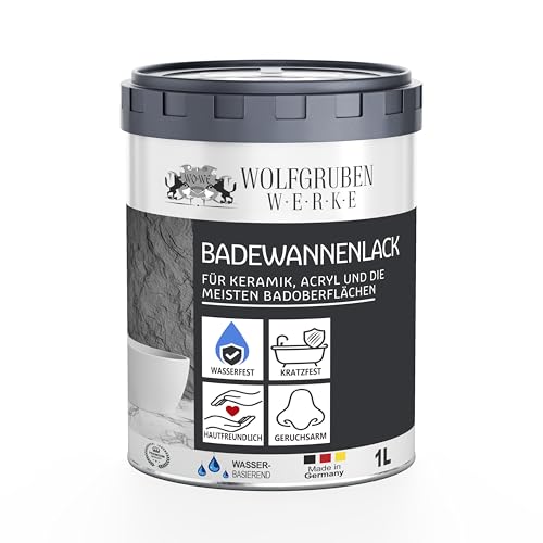 WO-WE Peinture pour baignoire – revêtement pour baignoire en émail, céramique et acrylique W710 Blanc - 1L