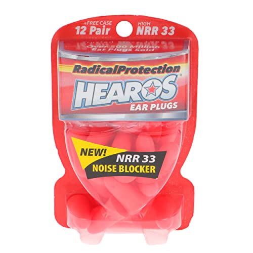 Hearos Radical Protection Foam Ear Plugs (12 Pair)