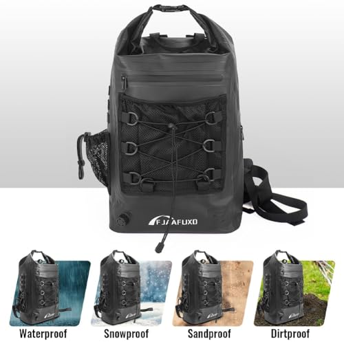 Faraday Travel Backpack Dry bag - Bolsa seca militar impermeable de 30L para deportes y exteriores con bloqueo RFID y protección contra seguimiento y espionaje miniatura 4