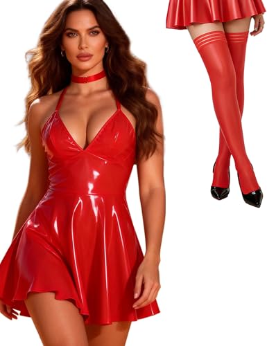 Mini Robe Courte pour Sous Vêtement Cosplay et Soirées Thématiques Noires