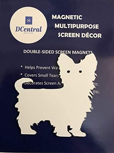 Miniatura 3 de Imán de pantalla flexible Yorkshire Terrier Yorkie doble cara. Blanco de seguridad, más fácil de ver día y noche. Decorativo. Ayuda a dejar de