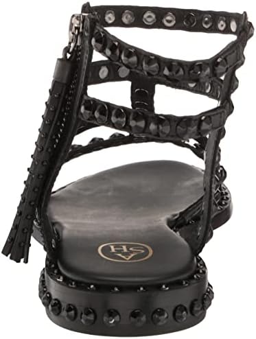 Ash Women's Power Bis Flat Sandal, Black, 5 | Image 2