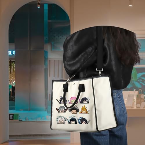 Bolsa tote con diseño anime VAMSII miniatura 3