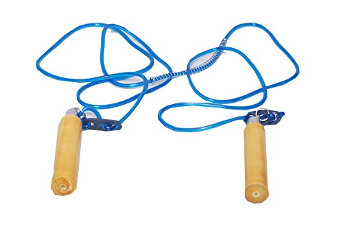 Claxon Shakti Adjustable Wooden Handle Skipping Rope, 9 Feet