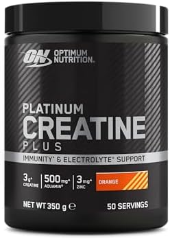 Optimum Nutrition Platinum Creatina Plus en Polvo, Sabor Naranja,...