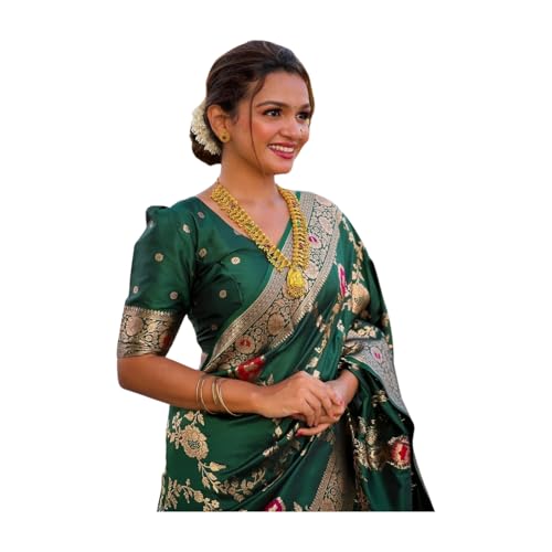 MARGI DESIGNERS Womens New Latest Kanjivaram Heavy Banarasi Silk ...