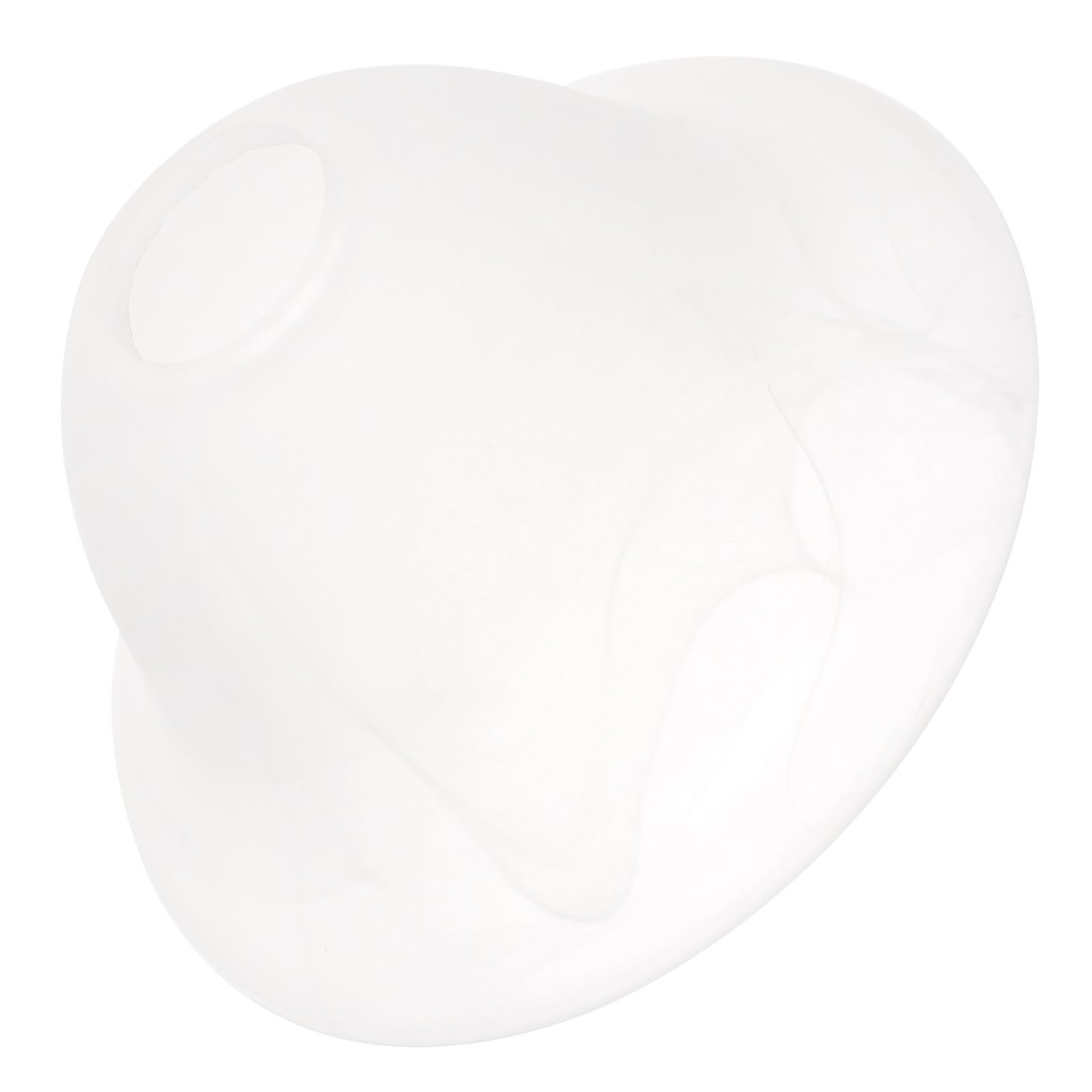 Cache-luminaire en verre blanc pour salon et chambre ambiance chaleureuse