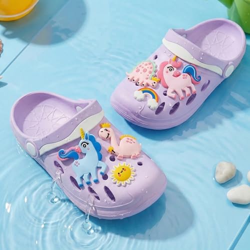 Image of Kids Girls Boys Clogs Garden Shoes Toddler Beach Summer Slides Slippers Indoor Outdoor Children Water Shower Pool Sandals for Toddler /Little Kid