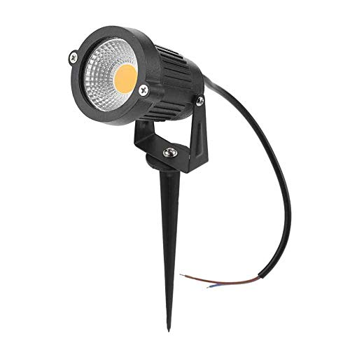 HANNAHONG 5W LED Landscape Spotlights - Warm White Outdoor Lighting With Spiked Stand (2 Pack)