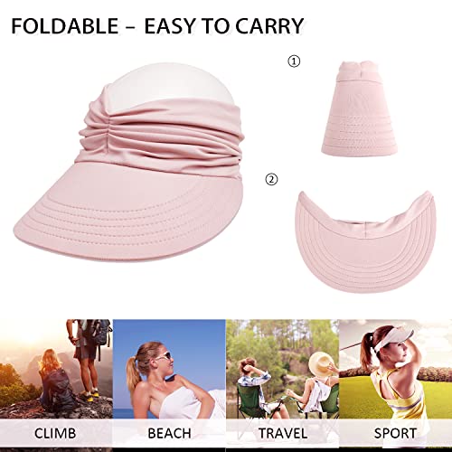 Women Sport Sun Visor Hats,Empty Top Baseball Sun Cap,Womens Sunhats With Uv Protection,Sun Hats For Young Girls Women Beach #TOP4