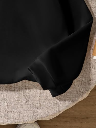 Verdusa Boy's Retro Letter Print Hoodie Sweatshirt Streetwear Casual Pullover Tops4