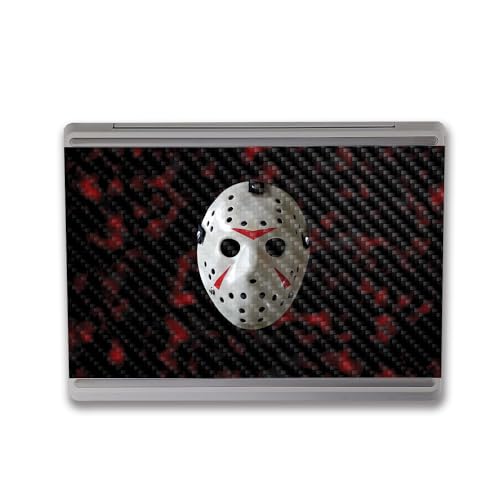 Image of MightySkins Carbon Fiber Skin Compatible with Microsoft Surface Laptop Go 3 (2023) Full Wrap Kit - 13th Nightmare | Protective Durable Textured Carbon Fiber Finish | Made in The USA