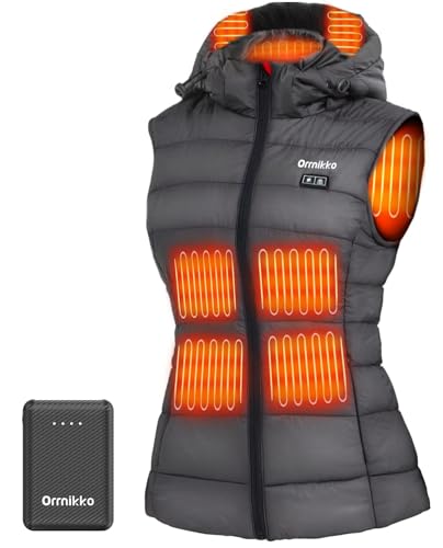 Image of [2025 All-New Heated Vest Women - Detachable Heated Hood, With 7.4V 16000mAh Battery Pack, Womens Heated Vest
