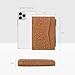 Oak Leathers Leather Wallet For Women - Small RFID Coin Purse Credit Card & ID Holder for Ladies, Gift for Women's, Bifold Wallets (Crazy Horse Cognac Flower)