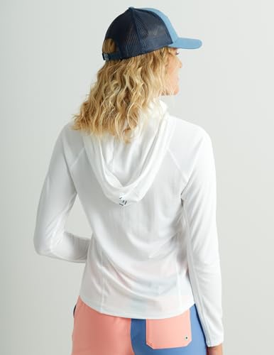 HUK Standard Icon X Hoodie, Fishing Shirt with Sun Protection for Women, White2