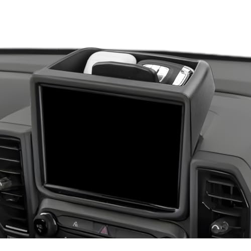 Image of LUWU 2024 Bronco Sport Dashboard Storage Tray Compatible with Ford Bronco Sport 2021-2024 Accessories Center Console Display Box Hidden Organizer Tray Behind Screen (Only Fit for 8-inch Screen)
