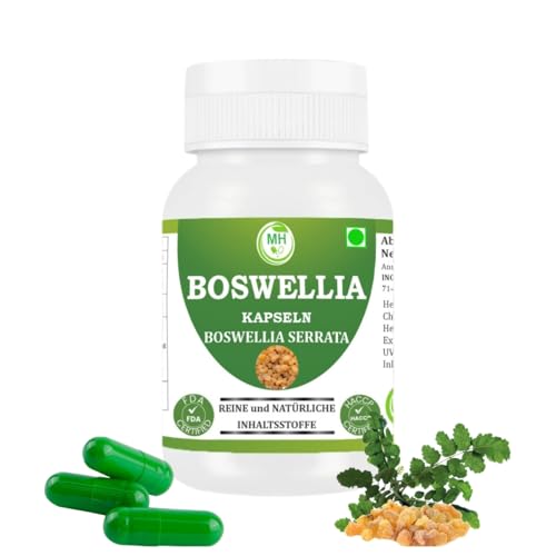 Morsan Healthcare Boswellia Kapseln 500mg – Weihrauch Extrakt (Boswellia serrata) | Pflanzliche Nahrungsergänzung | Vegan & Natürlich | Premium Qualität | Packung mit 1