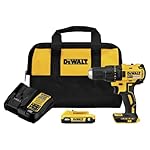 DEWALT 20V MAX Cordless Drill Driver, 1/2 Inch, 2 Speed, XR 2.0 Ah Battery and Charger Included (DCD777D1)