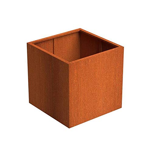 AdezzAndes Corten Steel Cube Planter (40X40X40cm)