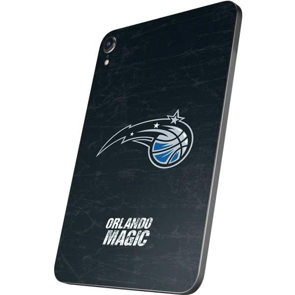 Skinit Decal Tablet Skin Compatible with iPad Mini 7 (2025) - Officially Licensed NBA Orlando Magic Black Secondary Logo Design