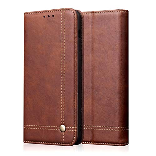 Couverture de téléphone portable Sony Xperia 1 en cuir Crazy Horse chic
