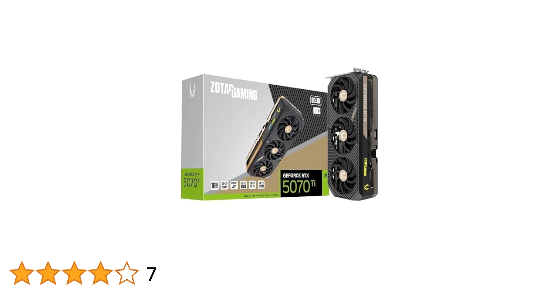 Amazon.com: ZOTAC Gaming GeForce RTX 5070 Ti Solid OC 16GB